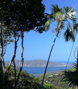 St John Rental Home Tree Tops ocean views to other islands